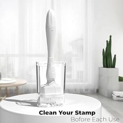 MRS Derma Stamp Micro Needling Skin Tool – 0.3mm for Acne Scars, Wrinkles, Hair Growth &amp;amp; Hyperpigmentation