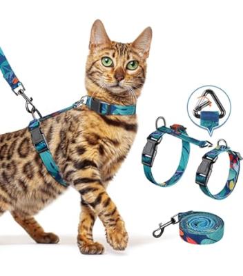 Adjustable Cat Harness &amp;amp; Leash Set – Soft Double-Layer Cartoon Bee Design, Safe &amp;amp; Comfortable for Small/Medium Pets