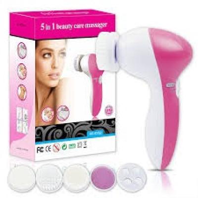 Cleansing Brush 5 in 1 Facial – Electric Face Wash  Spa Massager for Deep Cleaning Blackhead Removal